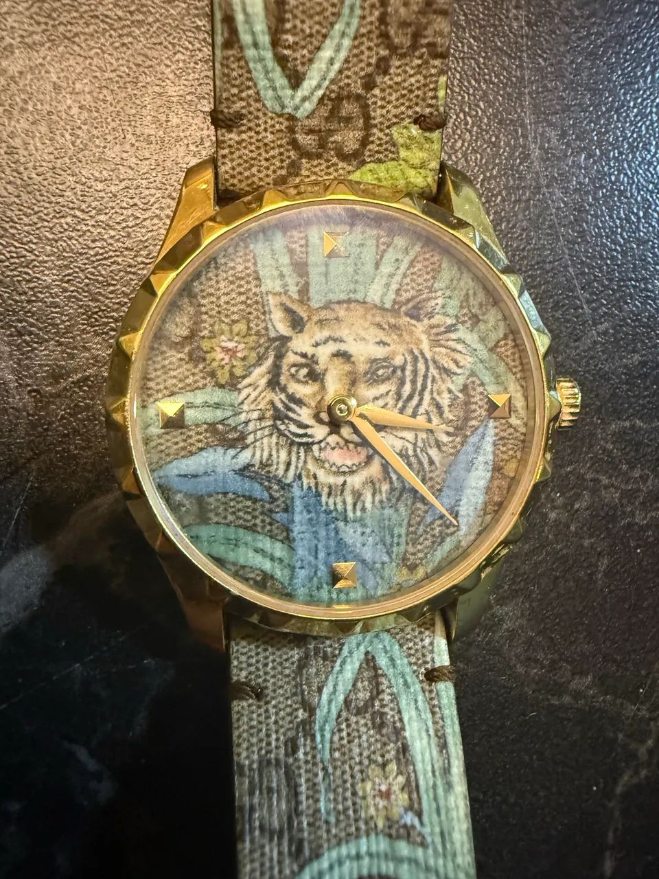 Relógio original Gucci modelo G-Timeless Tiger - Foto 5