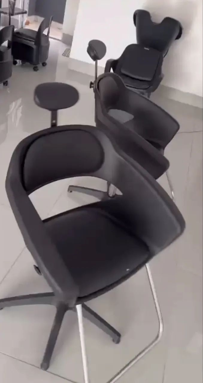 Kit cabelereiro -lavatório e cadeiras para salão de beleza ou barbearia - Foto 4