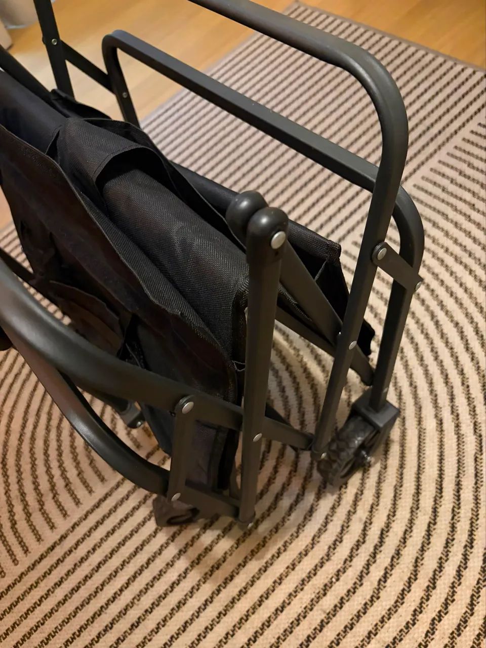 CARRINHO DOBRAVEL PRETO 100KG - Foto 3