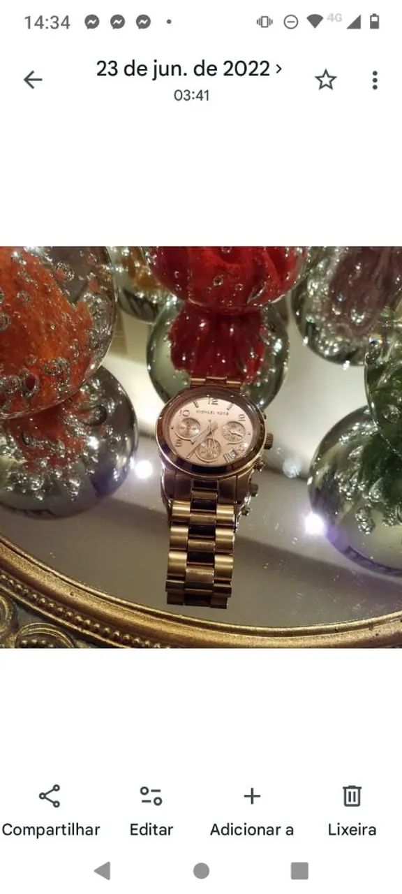 Relógio Michael kors gold - Foto 2