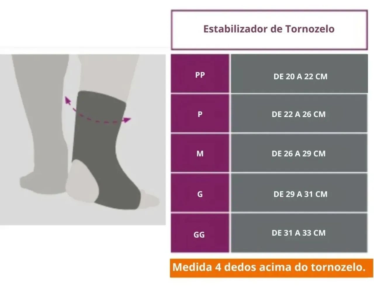 2 tornozeleiras ortopédicas M - Foto 2