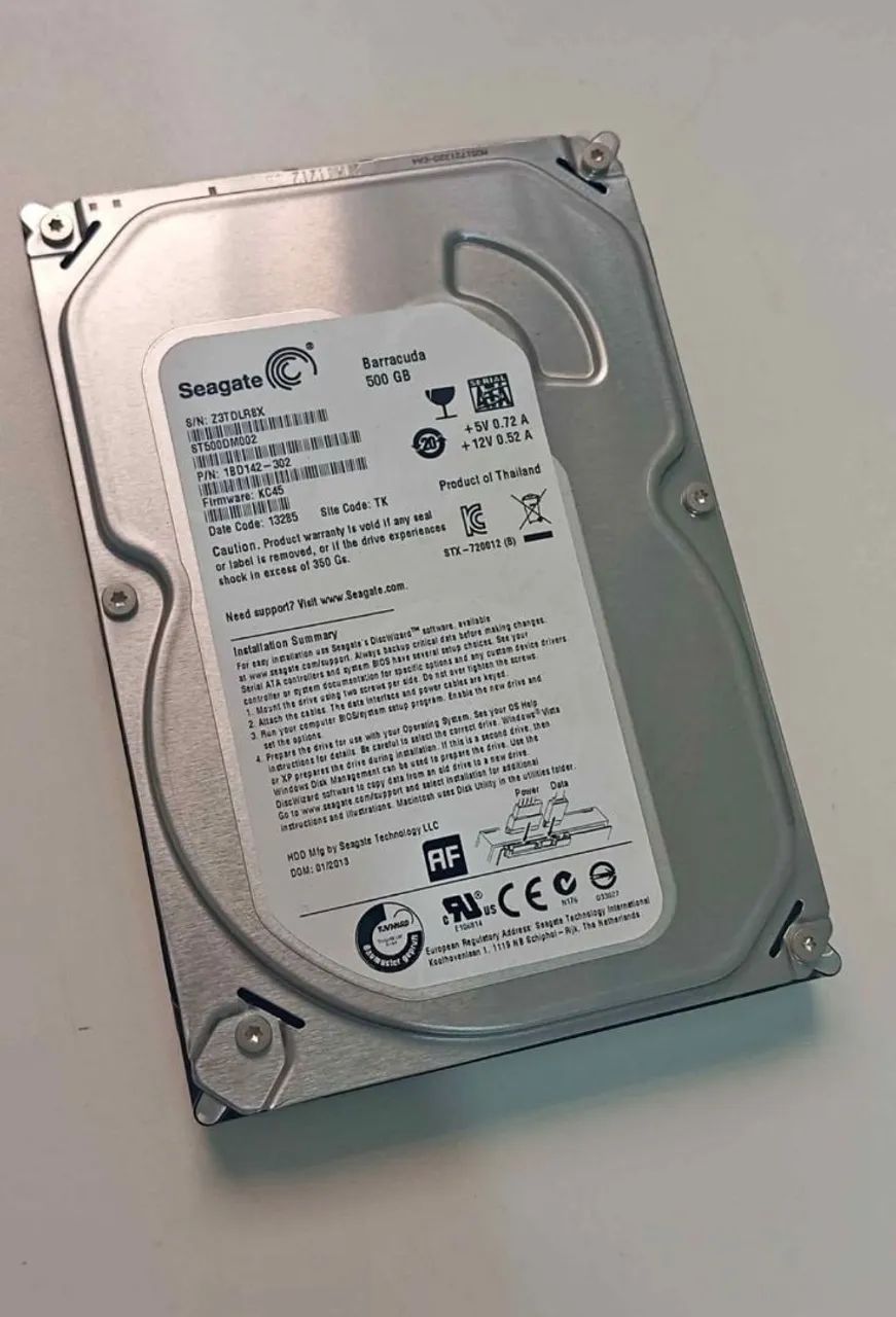 HD seagate 500gb Barracuda