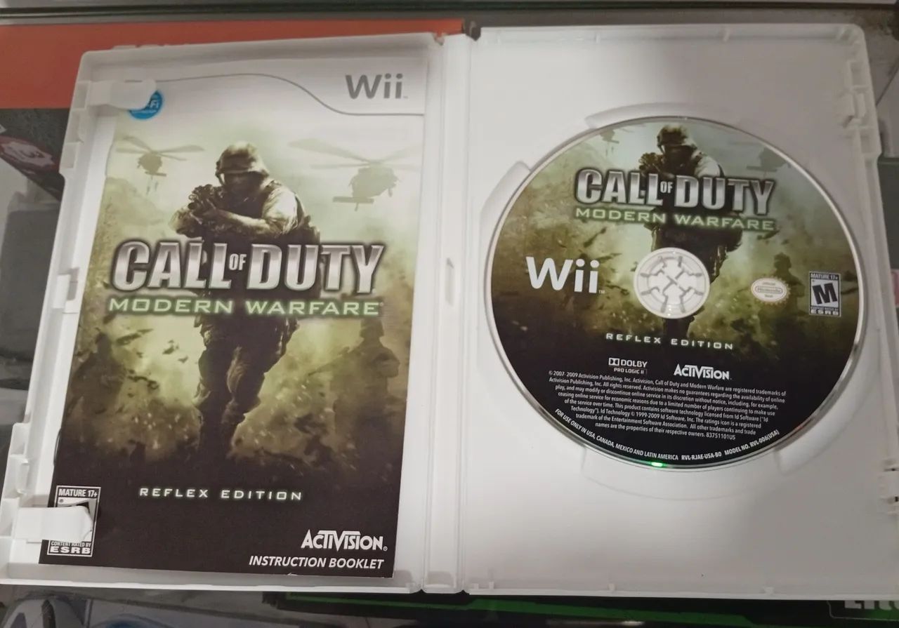 Call of duty modern warfare, Nintendo wii com manual - Jogos de