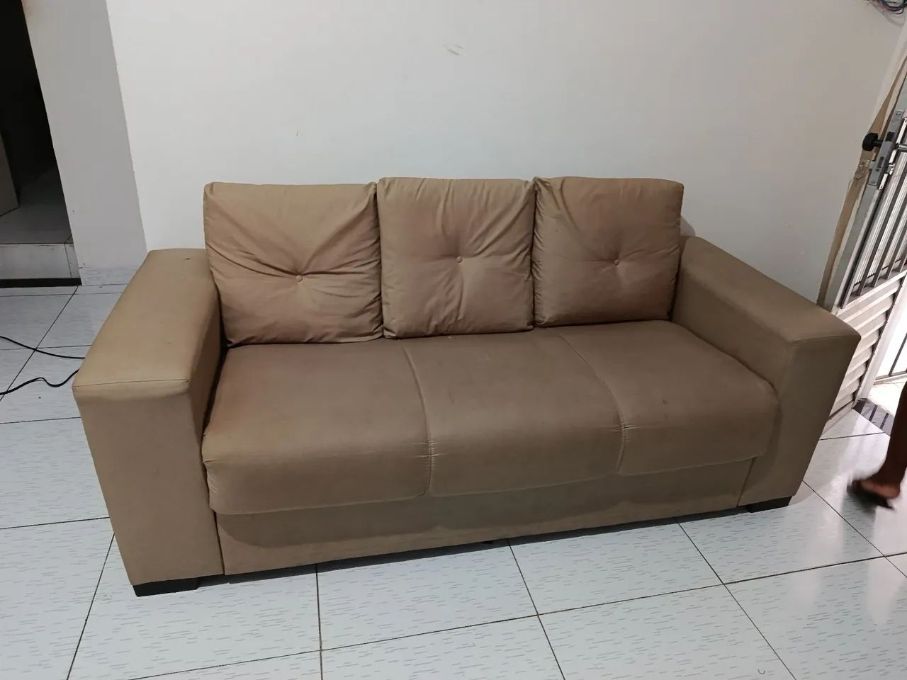 Sofá 3 lugares com tecido impermeável  - Foto 2