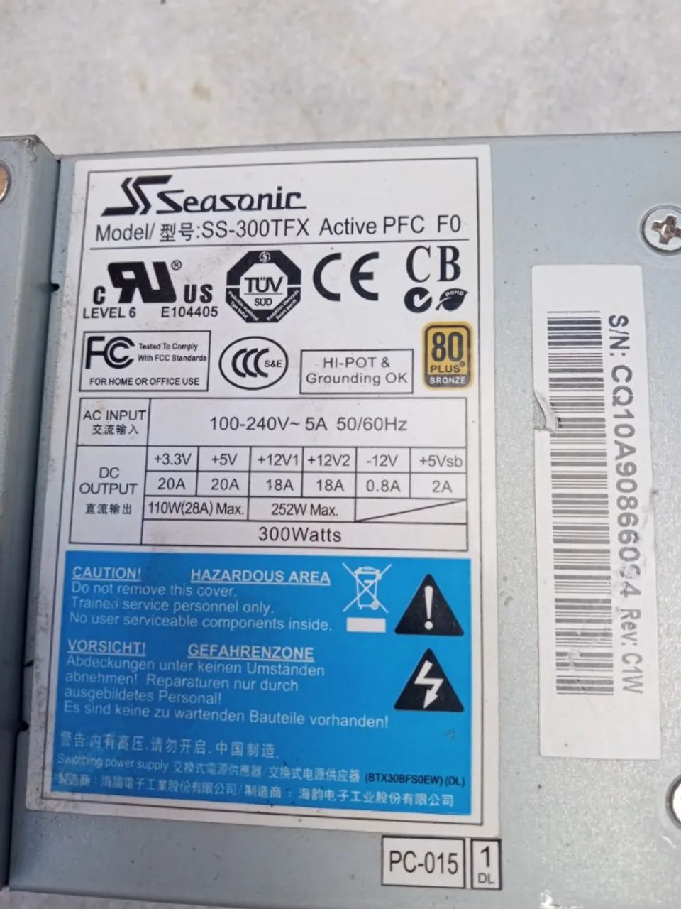 Fonte Seasonic  300 Wats  - Foto 5