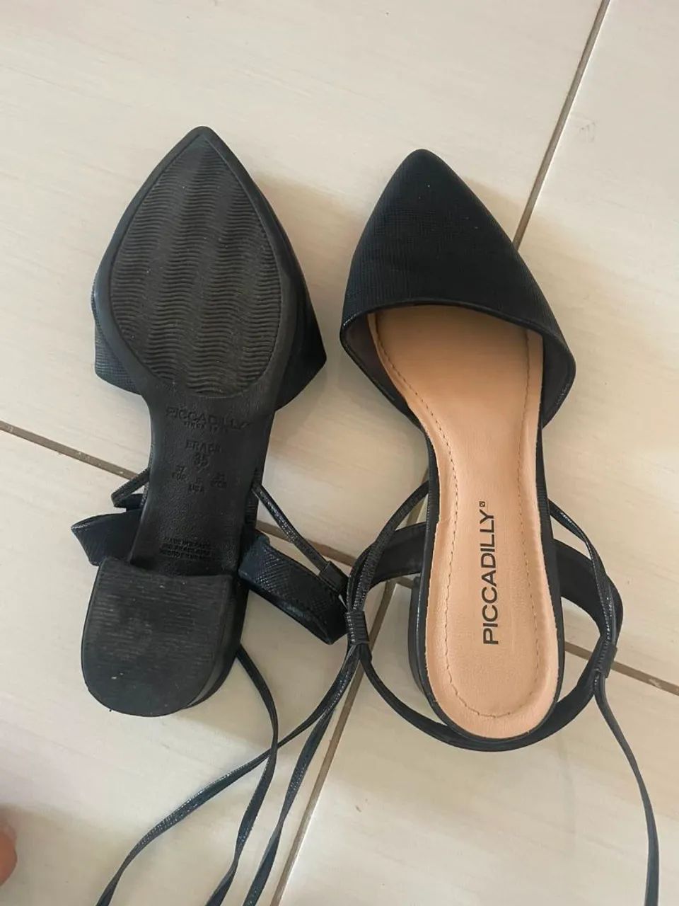 Sapato estilo Chanel Preto - Foto 4