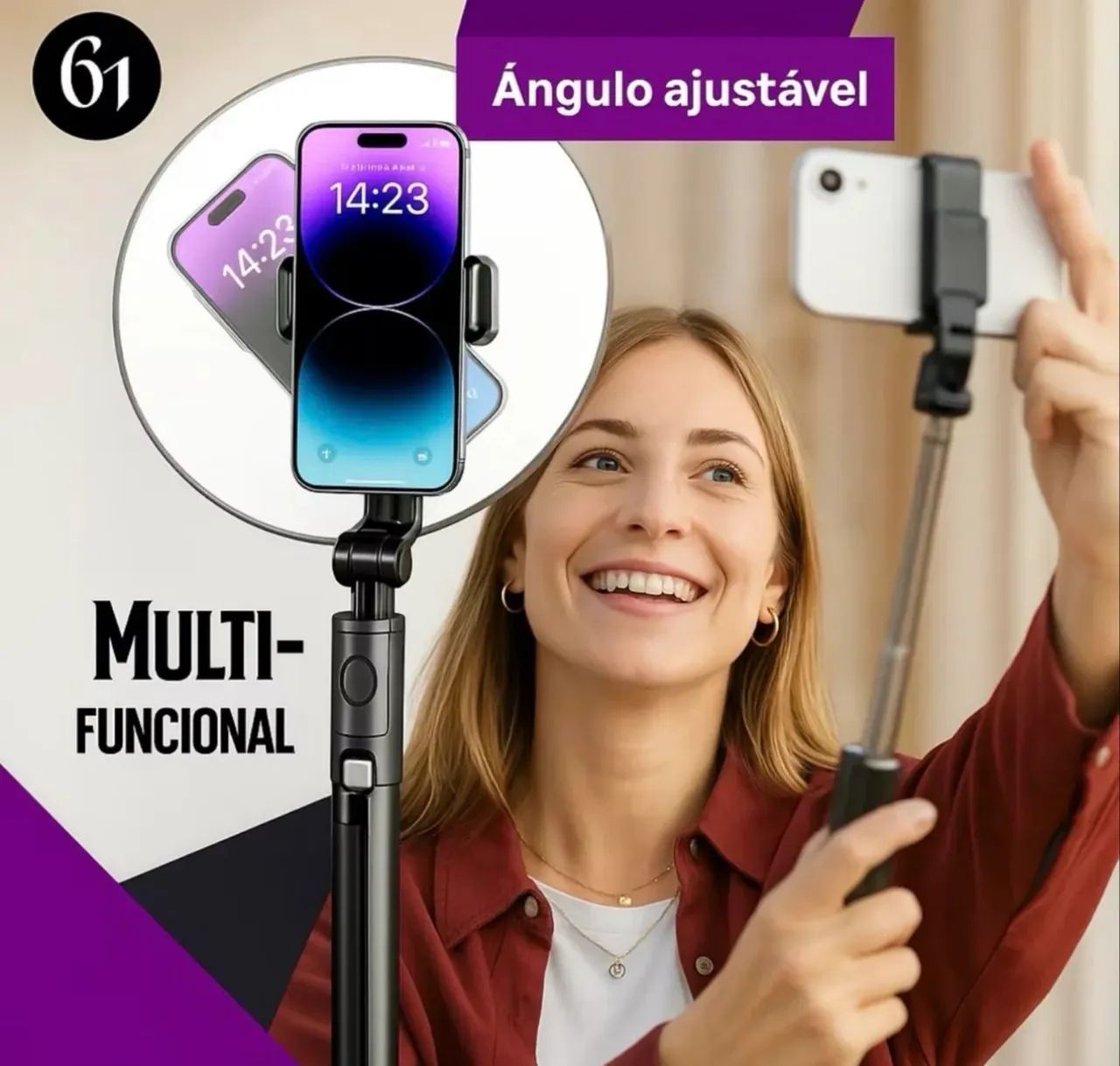 Tripé para celular - NOVO - Foto 3