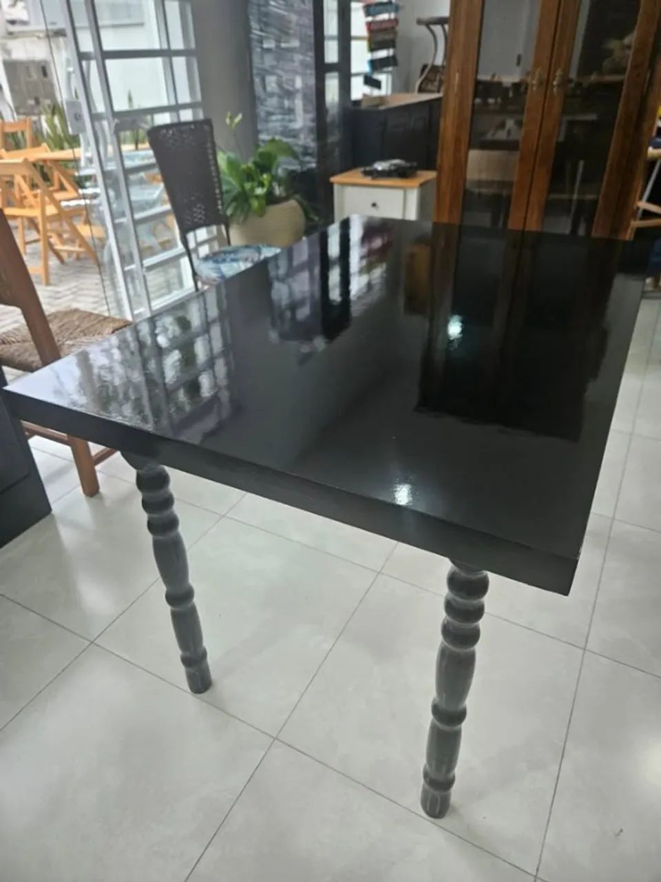 Super Promoção, Mesa Retangular Pés Torneados , Curupixa - Foto 3