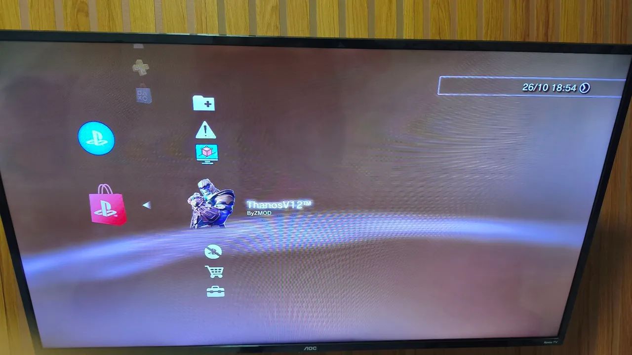PS3 com loja aberta e 2 controles 1 de PS4 e 1 de PS3. Tudo funcionando perfeitamente. - Foto 4