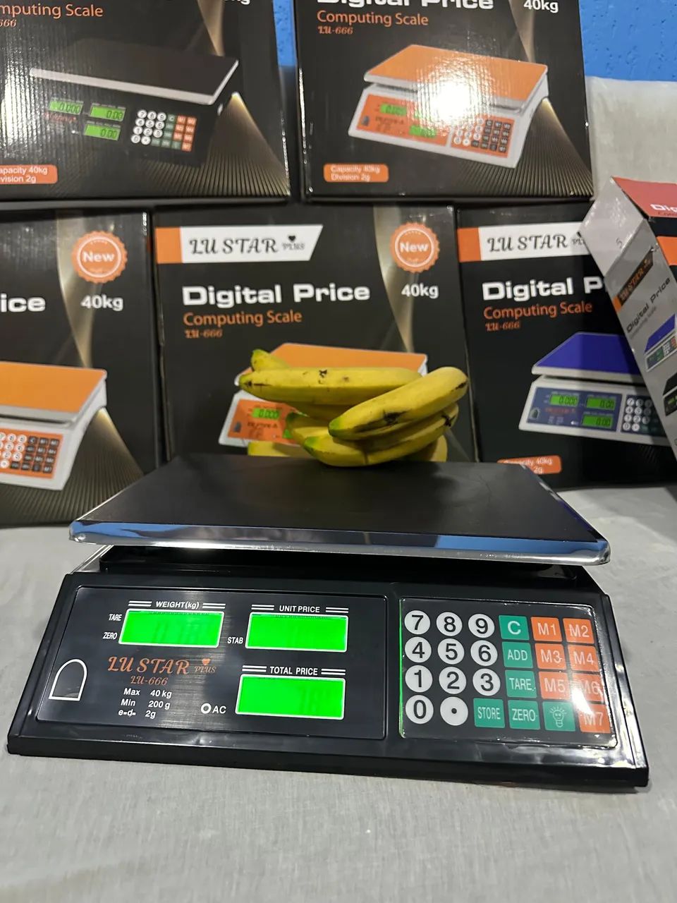 Balança eletrônica bateria embutida 40kg bivolt - Foto 2