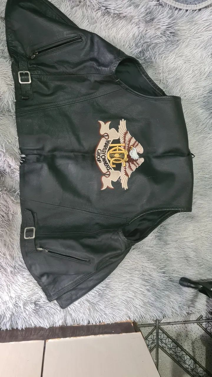 Colete couro harley  - Foto 2