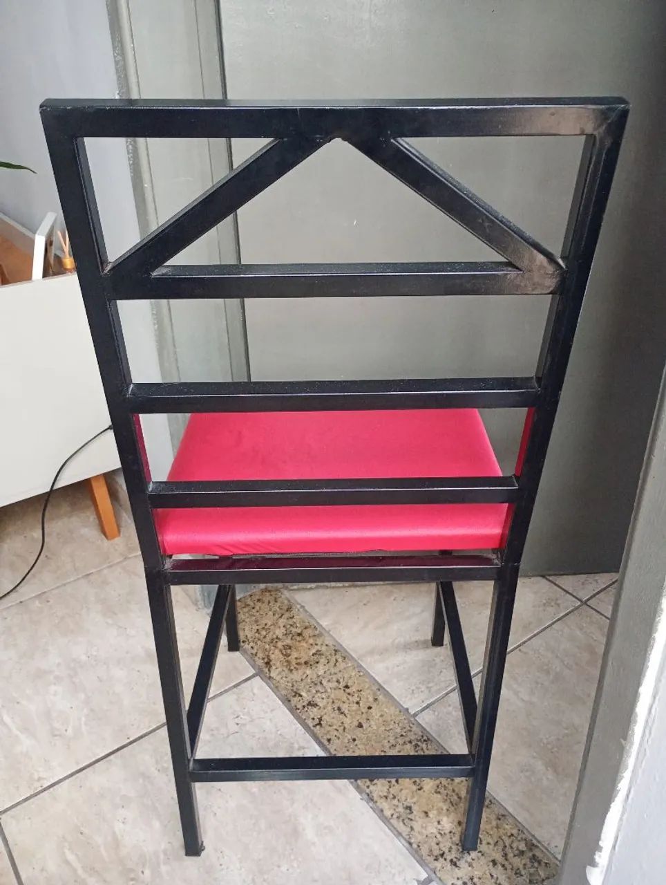 Cadeiras de ferro c forro zero 4pçs..