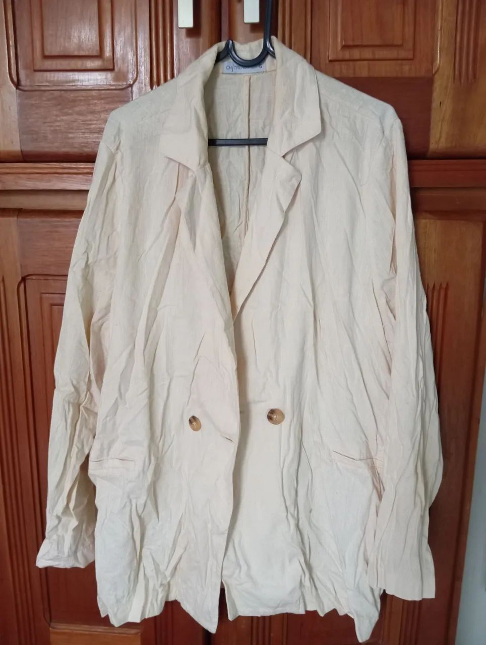 Blazer de Linho oversize feminino - Foto 3