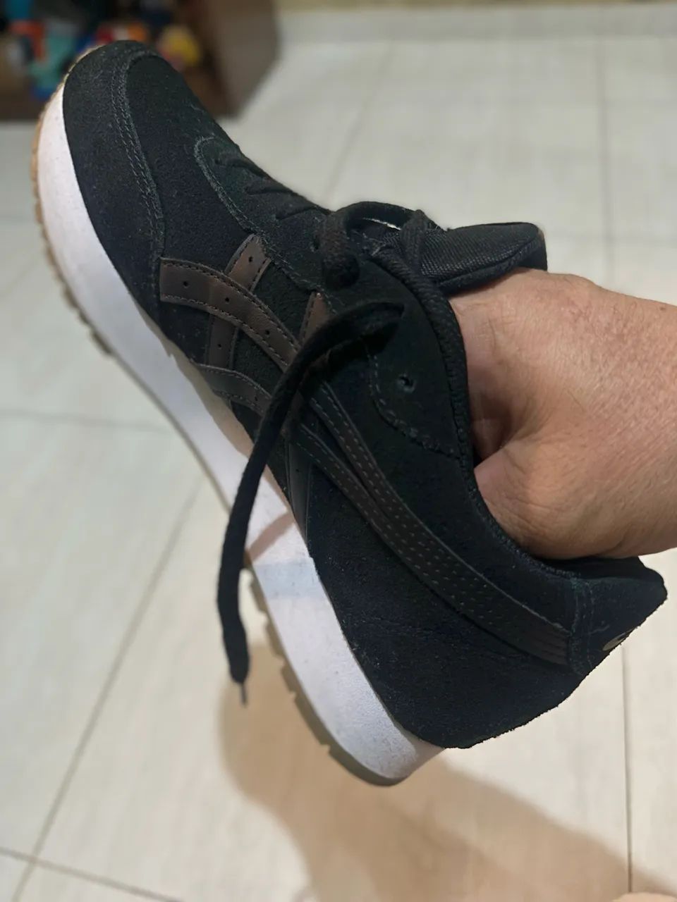 Tênis asics  gel  casual  preto  - Foto 5