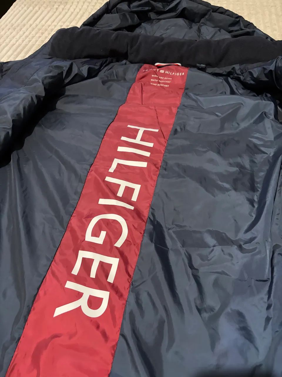 Jaqueta Puffer Tommy Hilfiger Azul Escuro - Foto 5