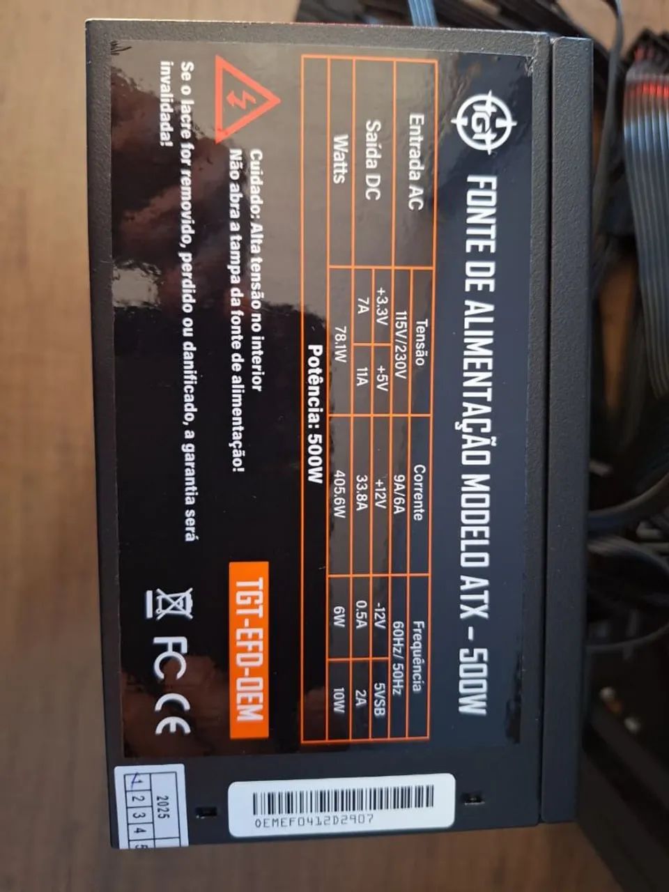 Fonte TGT 500w  - Foto 2
