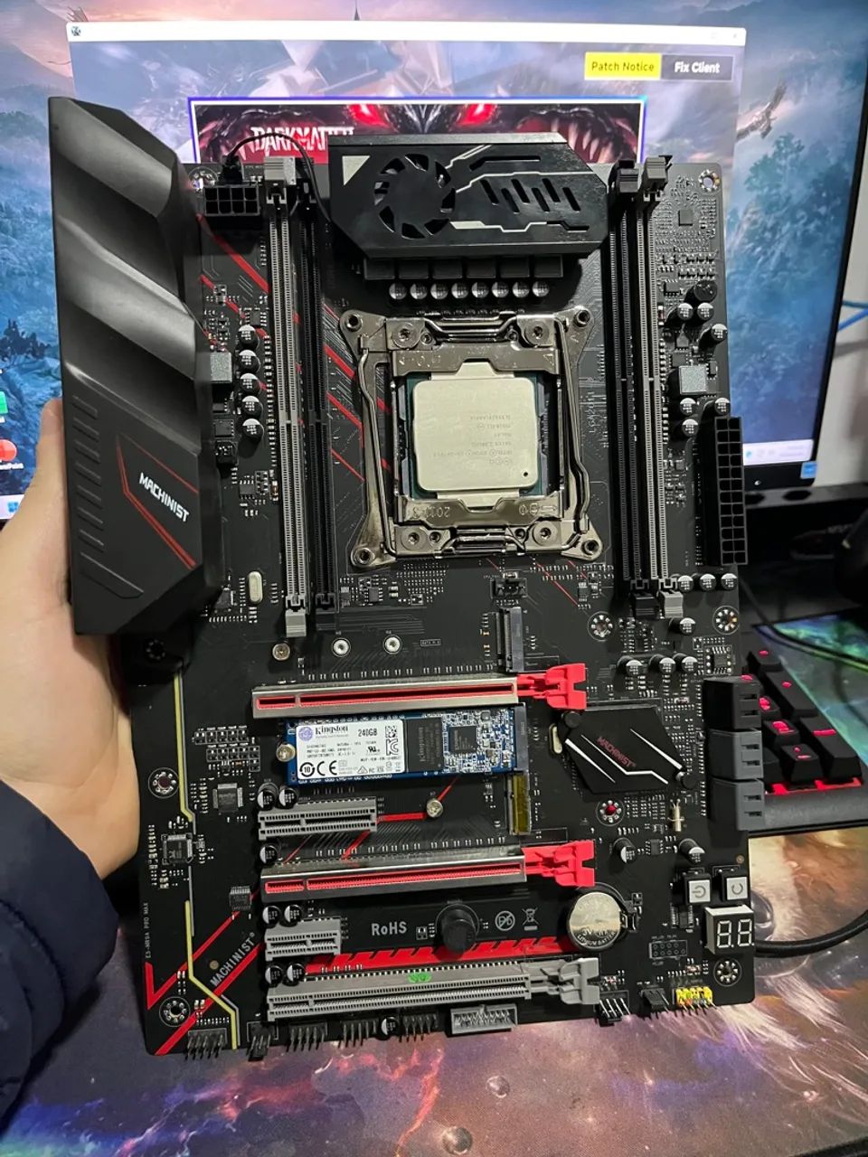 Placa mãe + processador 