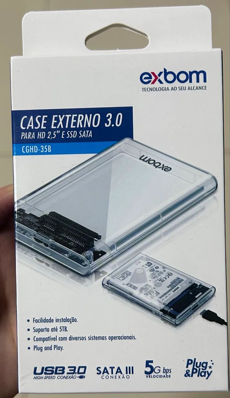 CASE EXTERNO 3.0 PARA HD 2,5" E SSD SATA - Foto 2