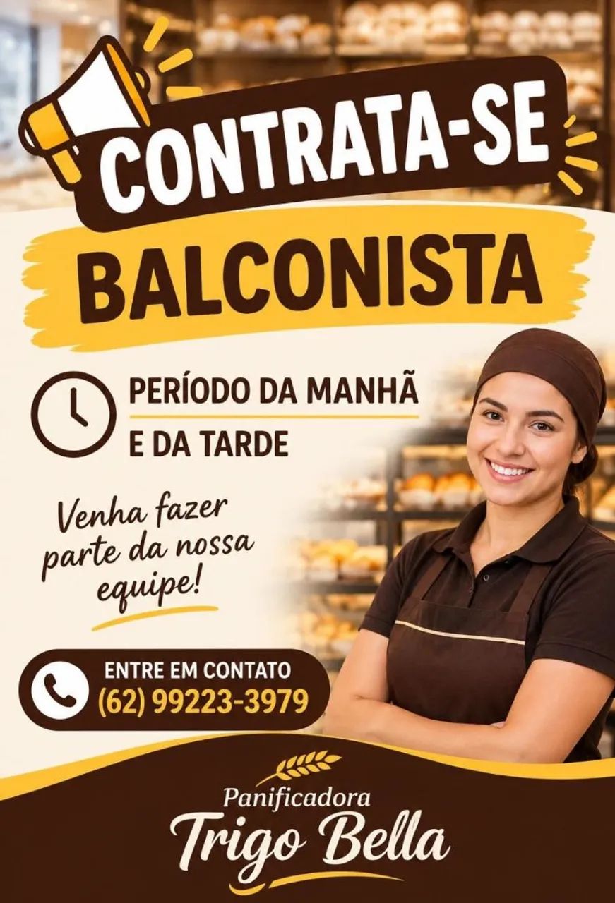 Emprego. Balconista 