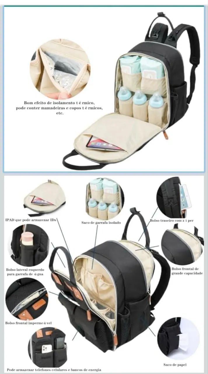 Mochila maternidade  - Foto 5