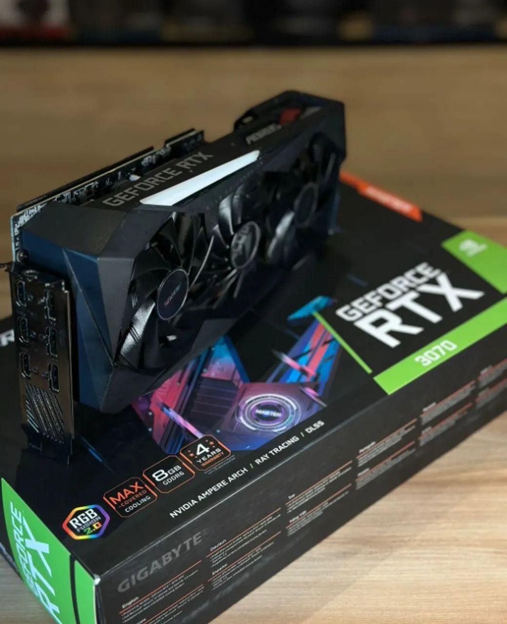 Placa de Video Rtx 3070 8gb Aorus Com display - pronta entrega (Loja Física) - Foto 2