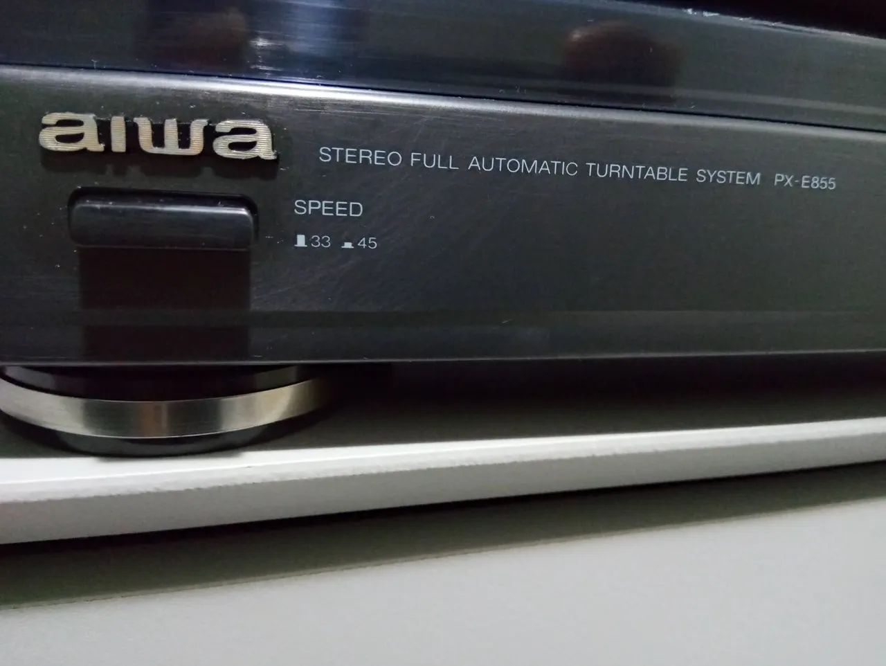 Toca disco Aiwa PX E-855!Pré amplificado!