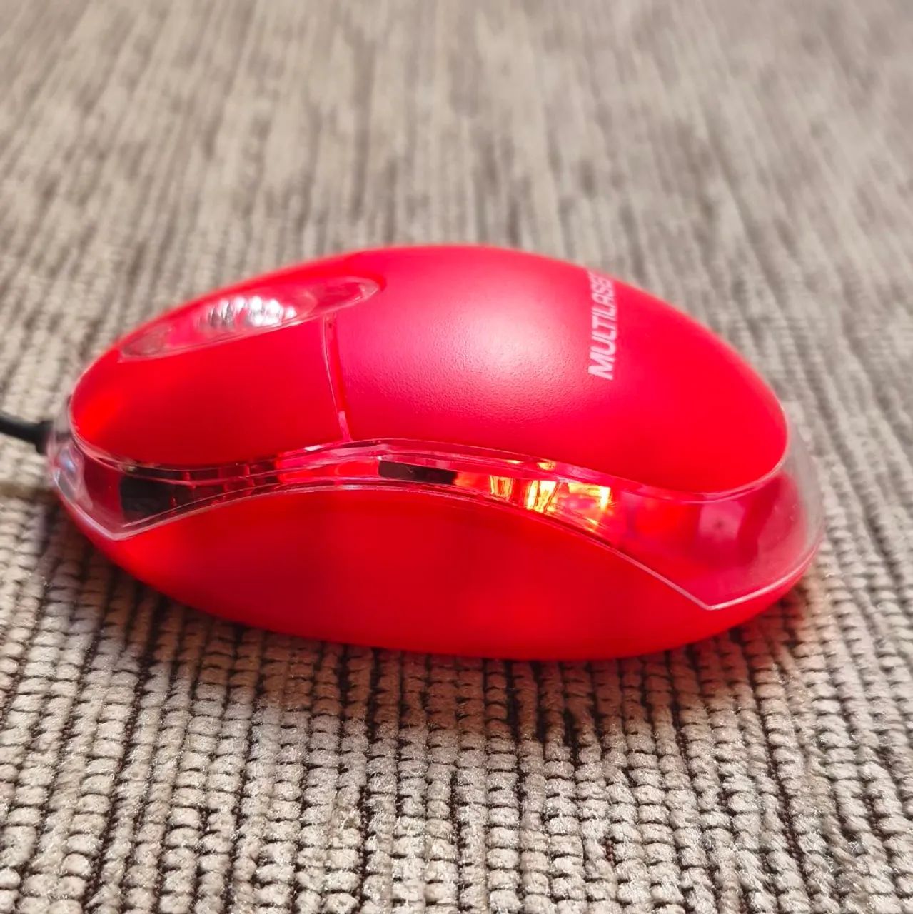 Mouse Óptico Multilaser USB MO003 Vermelho - Funcionando Perfeitamente - Foto 5