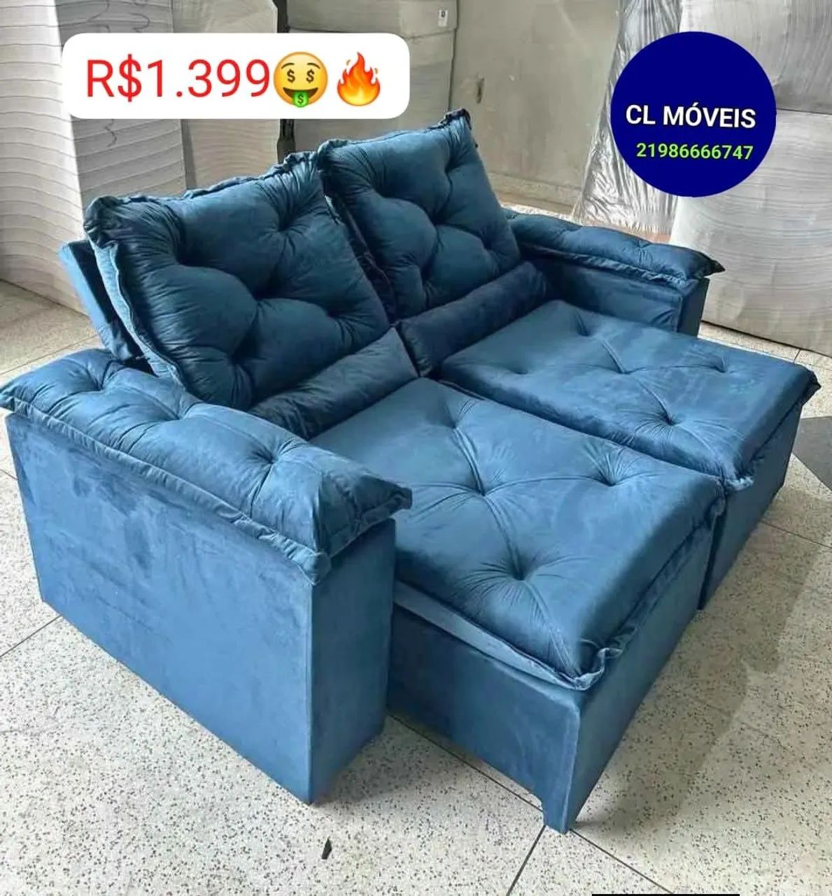 Sofá retrátil e reclinavel  - Foto 3