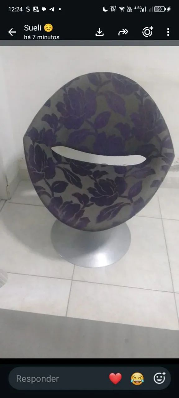 Cadeira de altar giratória 350,00