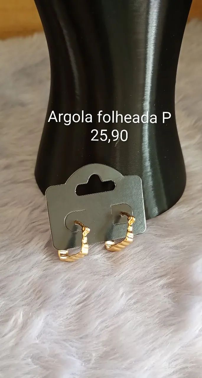 Brincos folheados - Foto 5