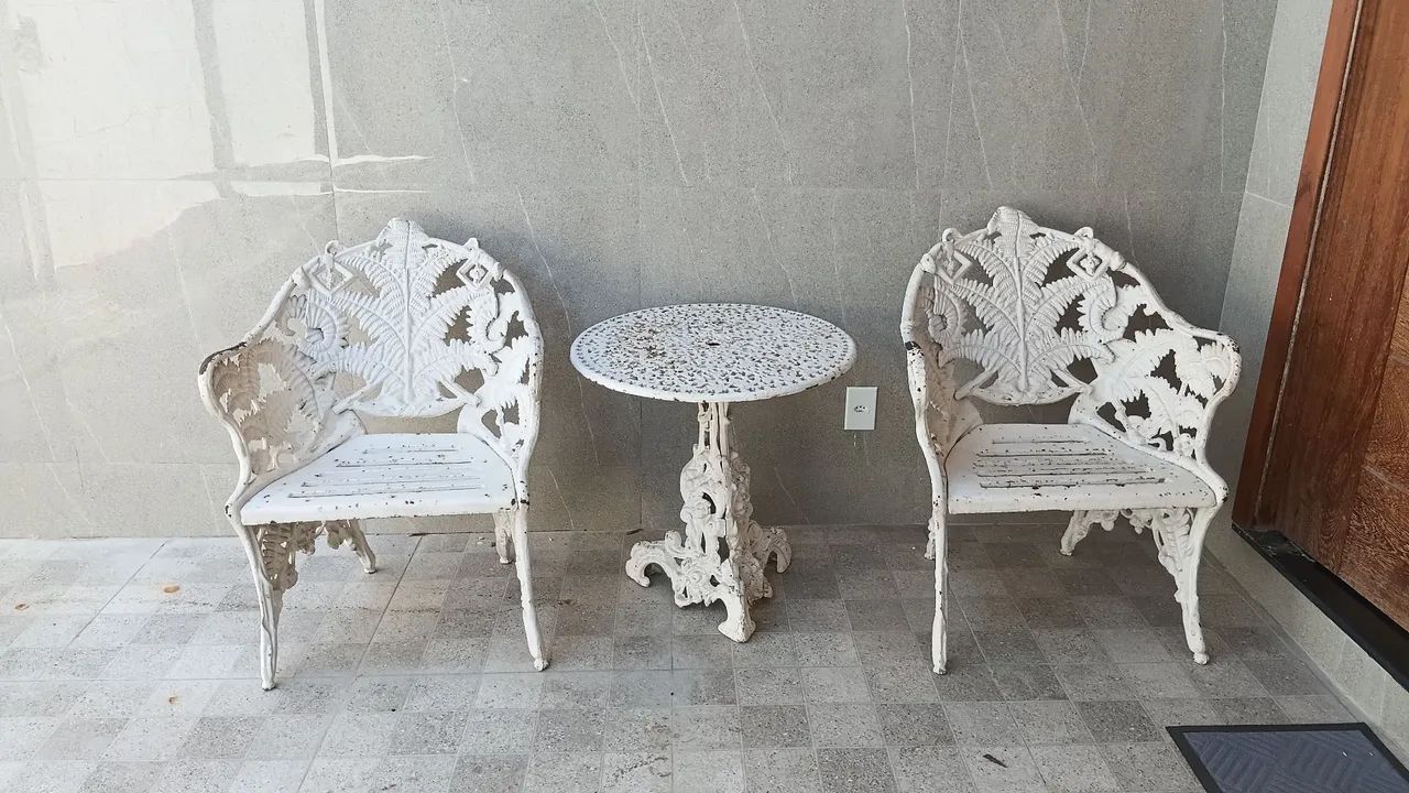 Conjunto de cadeiras de ferro  - Foto 2
