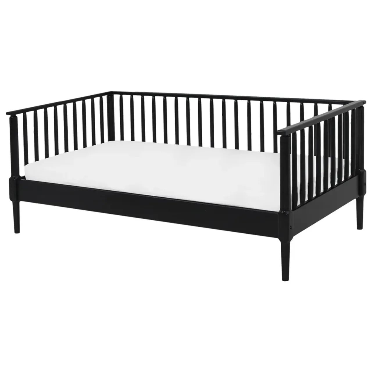 Cama sofá solteiro Skand Tok&Stok preta