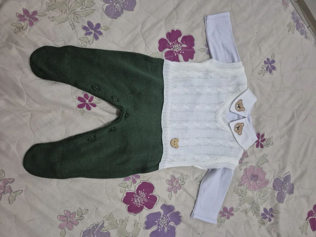 3 Saídas maternidade vermelha, verde e branca - Foto 2