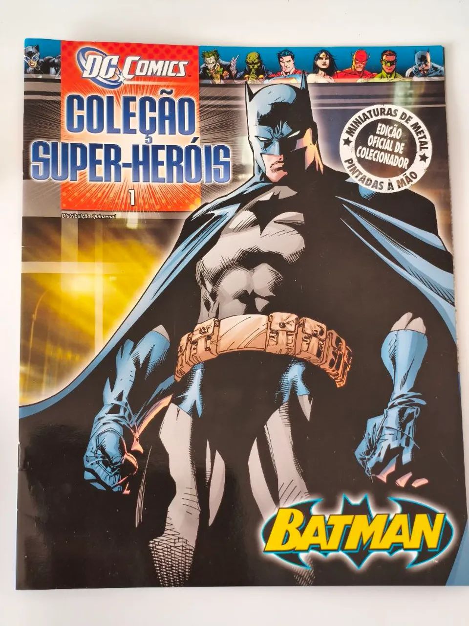 Miniatura Batman Eaglemoss DC #01 Metal + Caixa + Fascículo - Foto 5