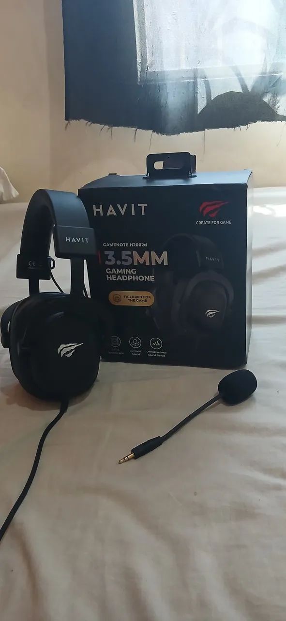 Fone gamer havvit preto  - Foto 2