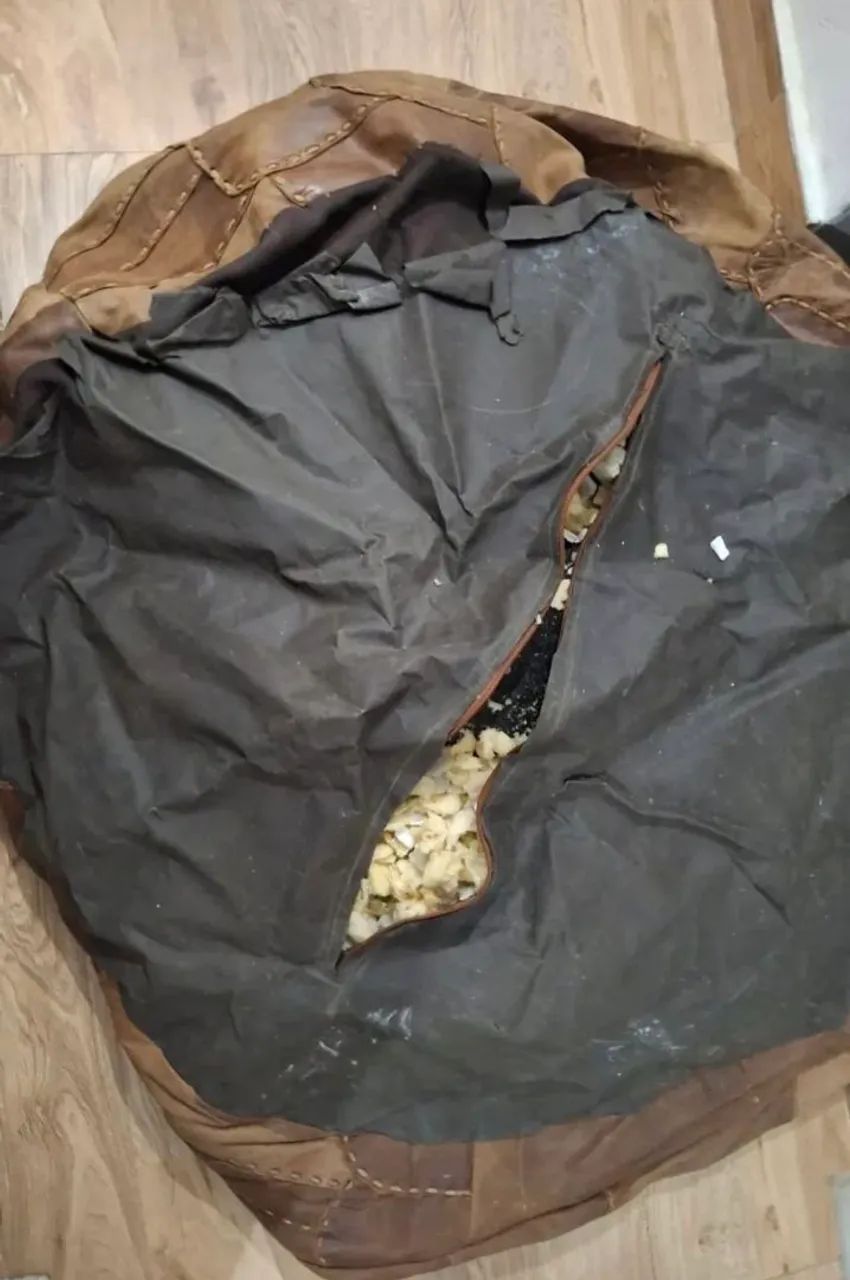 Puff de couro legítimo  - Foto 4