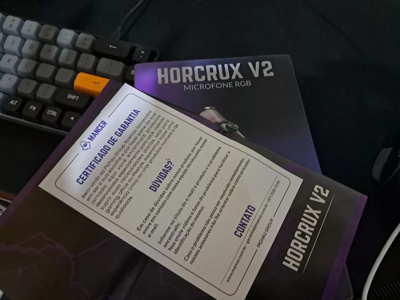 Microfone horcrux v2, troco por braço articulado ou headset 