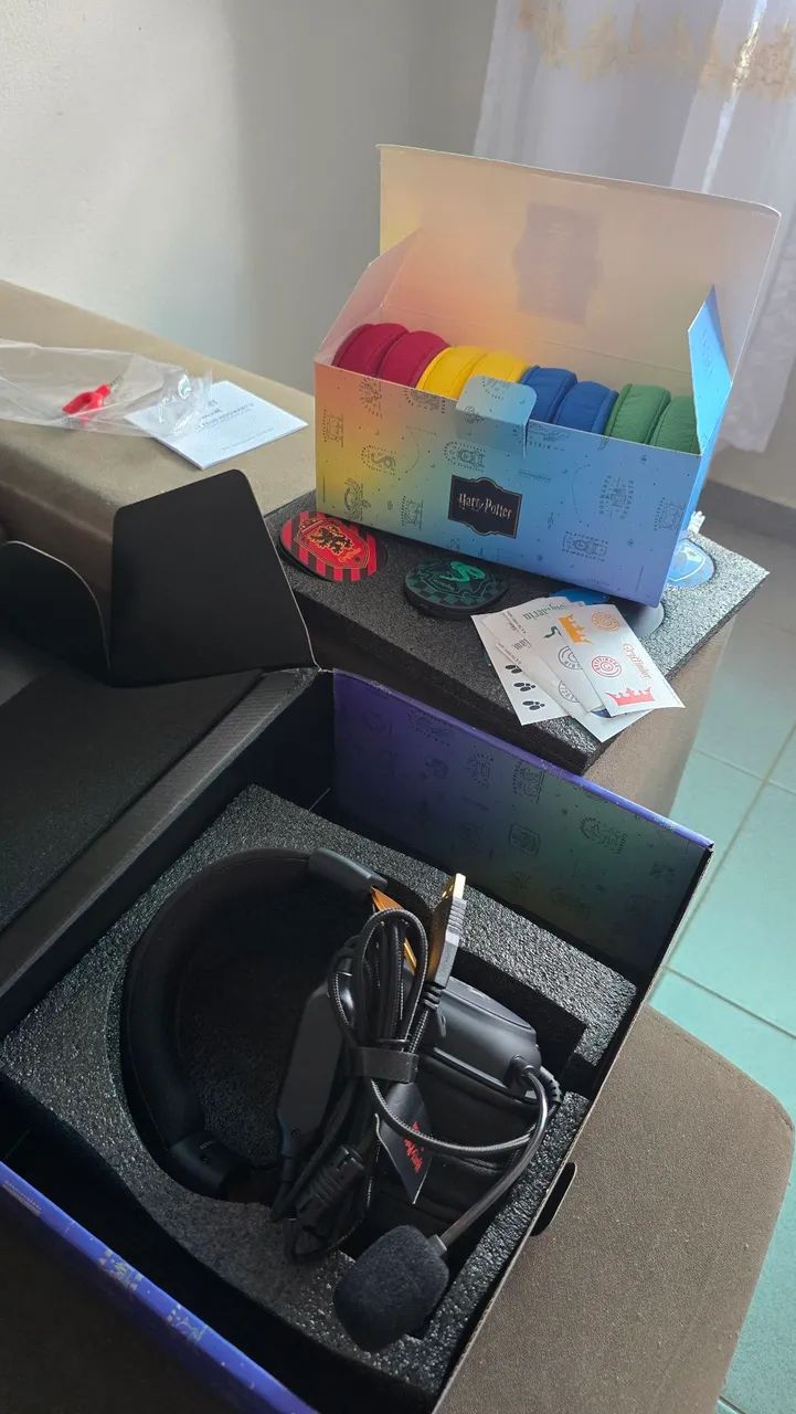 Headset Gamer Redragon Zeus RGB Harry Potter HP-510 - Edição Especial Hogwarts, - Foto 2
