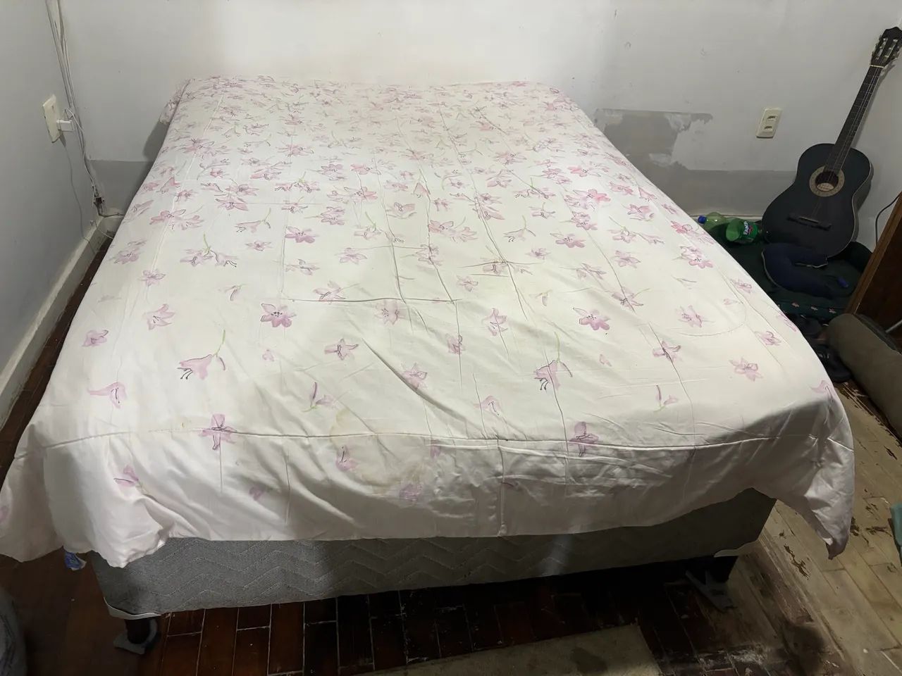 CAMA BOX CASAL + COLCHÃO 