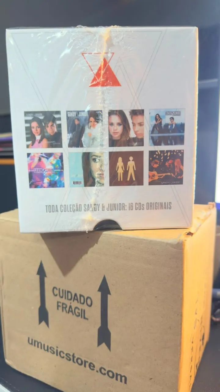 BOX SANDY & JÚNIOR - NOSSA HISTÓRIA - 16CDS LACRADOS - Foto 3