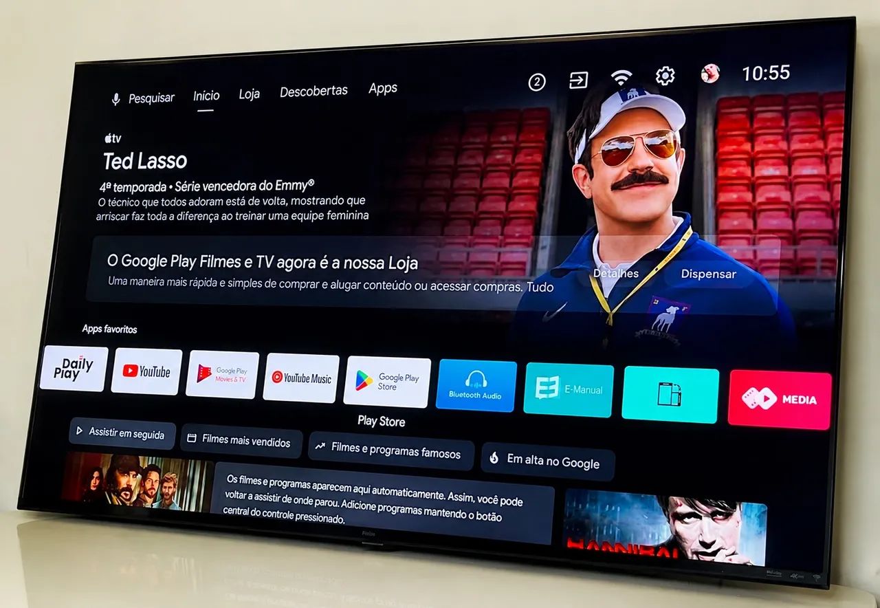 Tv Smart 55 PHILCO ANDROID 4K C/ COMANDO DE VOZ 