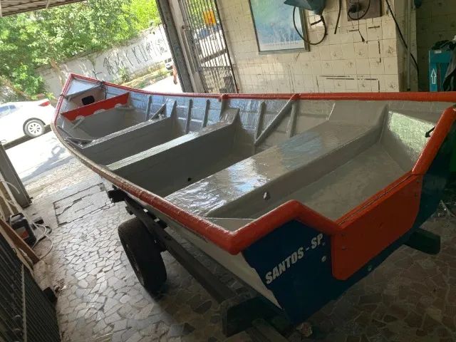 Barco Fibra Borda Alta quebra ondas 6,50 metros 21 pés - Foto 8