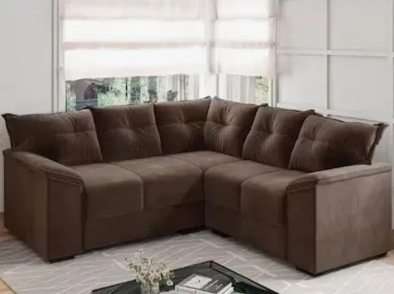 Vendo sofa de canto marrom  - Foto 3