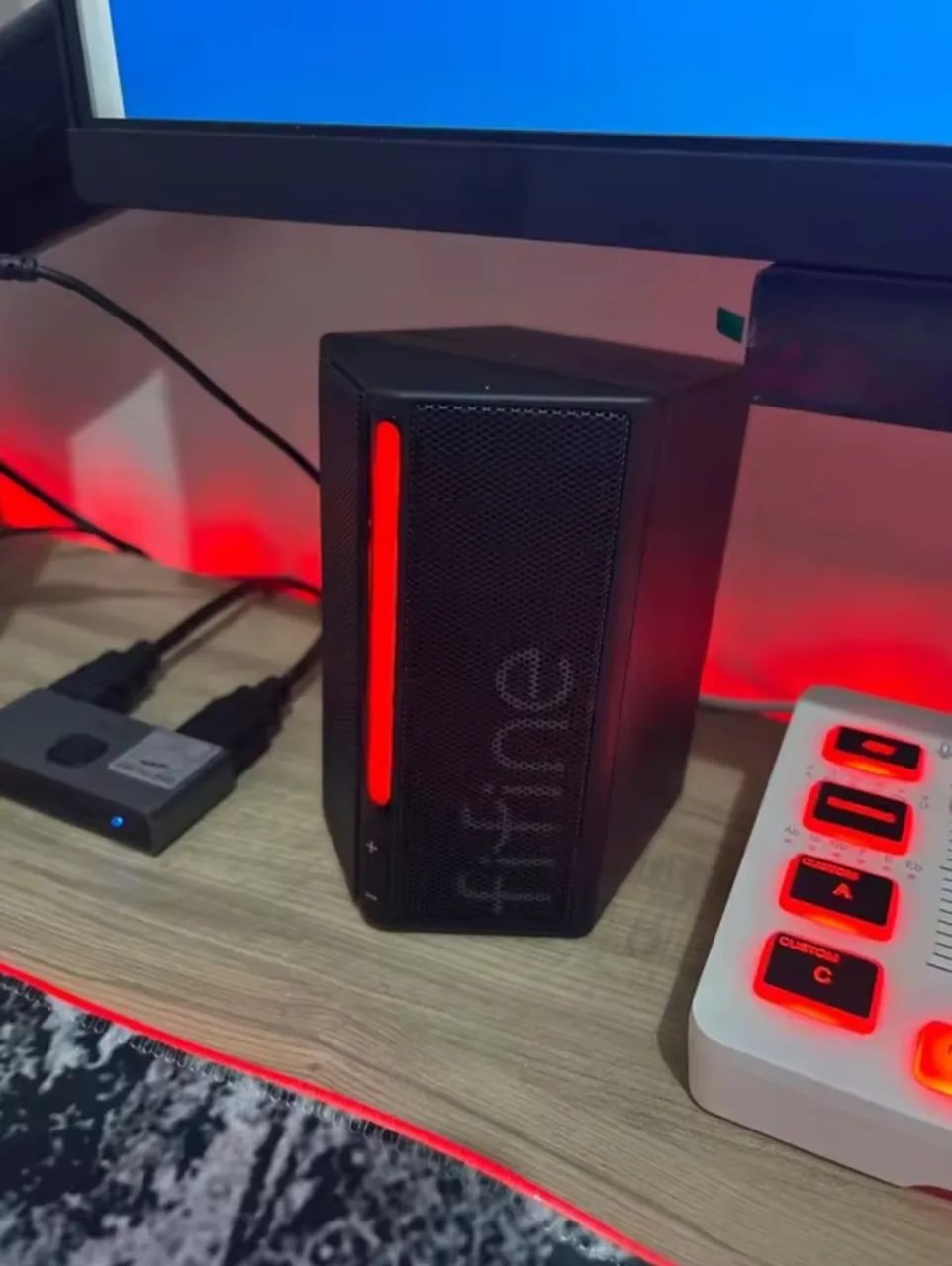 Caixa de Som para PC Fifine A20 RGB USB Estéreo - Nova e Lacrada - Foto 4