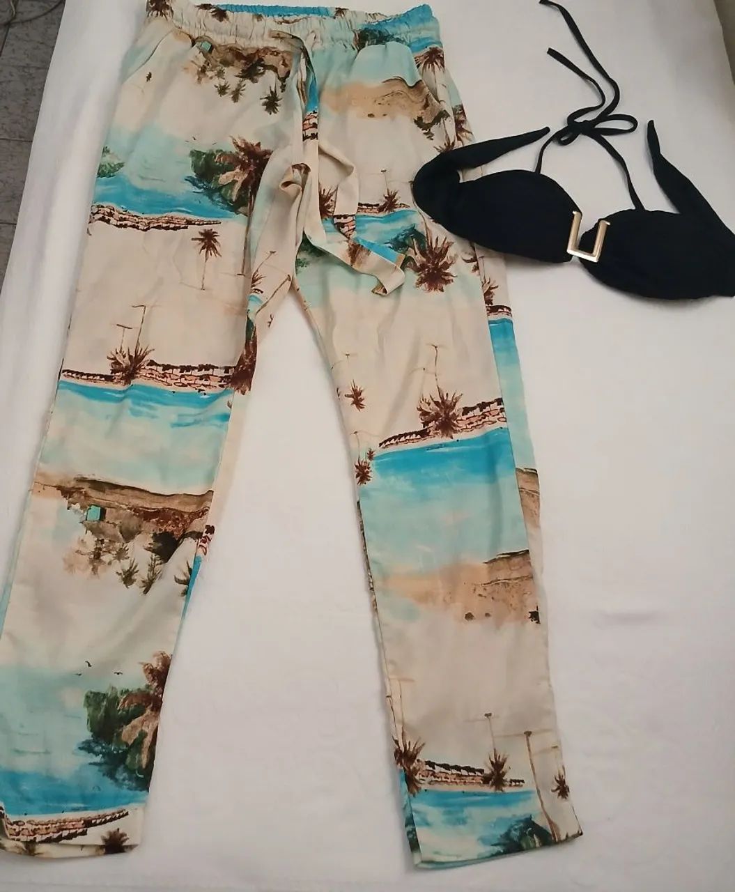 Calça líquido e bikini tam 38 - Foto 2