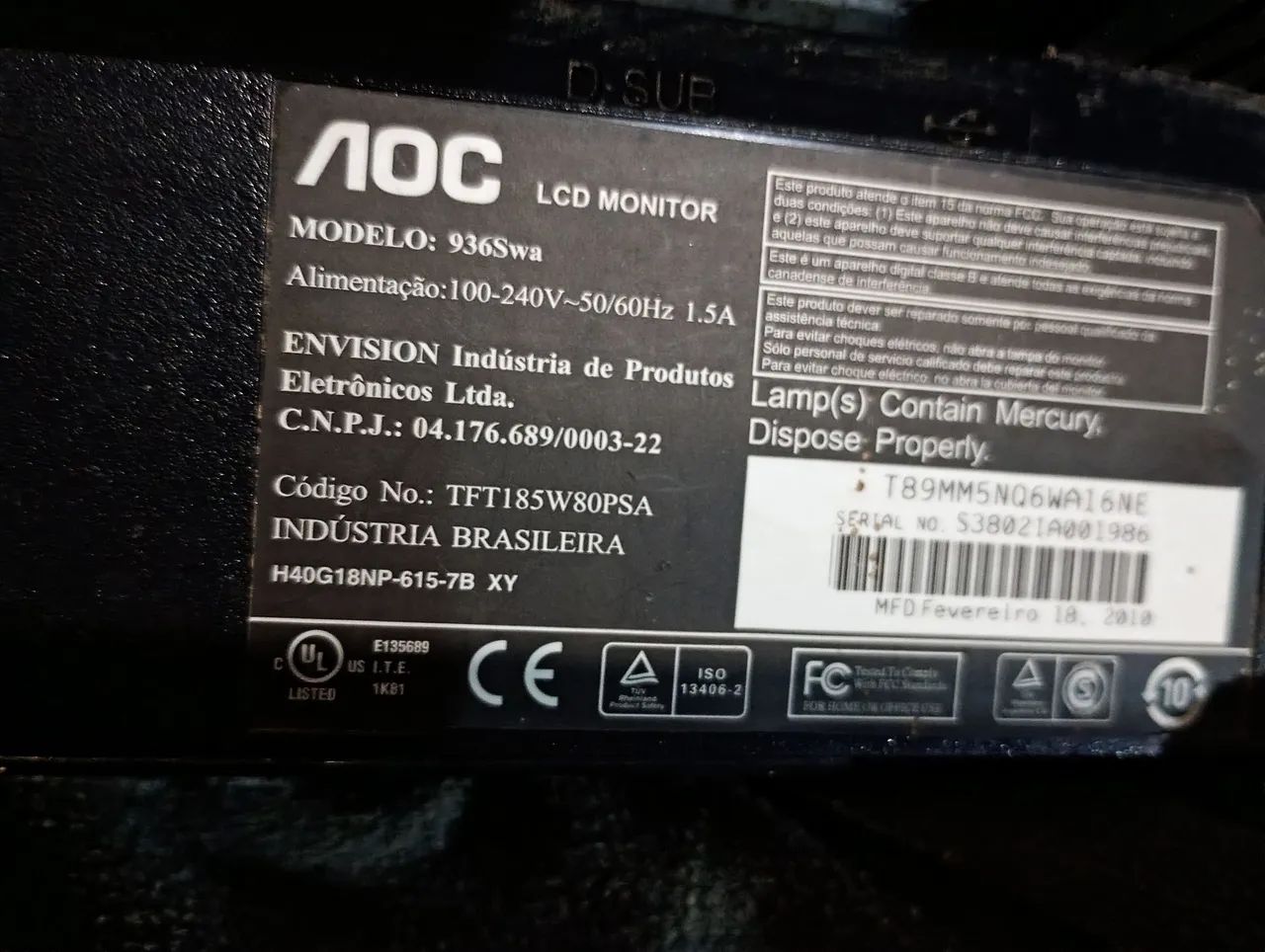 Monitor aoc - Foto 2