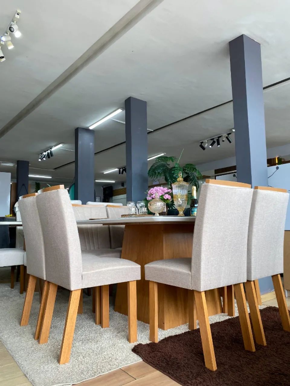 Conjunto de Jantar Mesa quadrada com 8 Cadeiras  - Foto 3