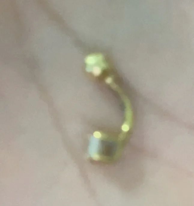 Piercing de umbigo ouro 18k  - Foto 2