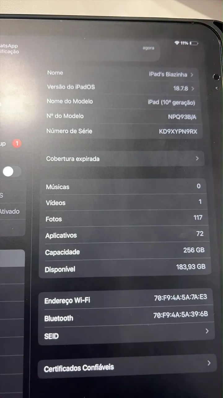 iPad 10° geração 256gb + caneta Apple Original + capinha com teclado - Foto 4