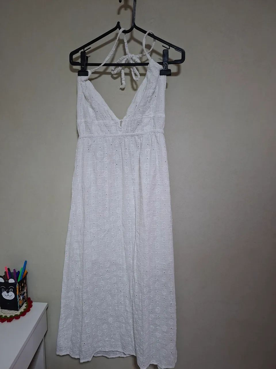 Vestido branco em laise  - Foto 4
